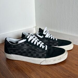 Black Checkered Vans Men